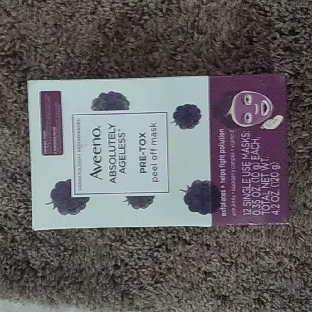 Aveeno peel off masks